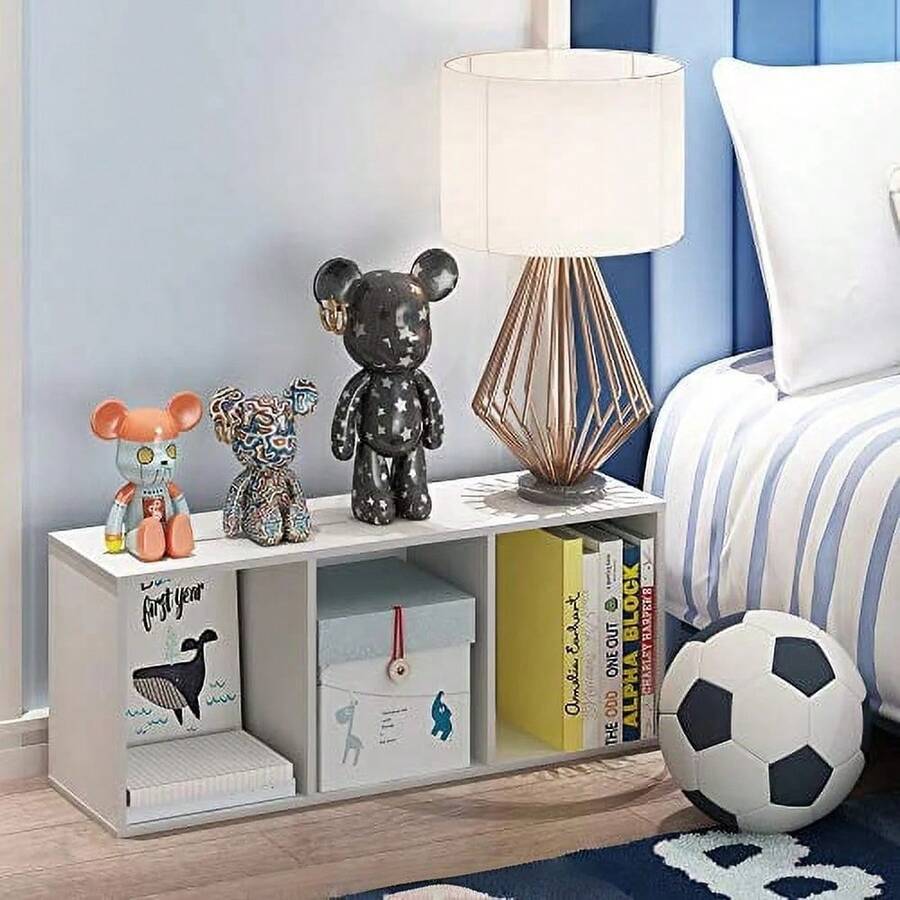 Storage - 3‑Tier Open Storage Bookcase, Durable Composite