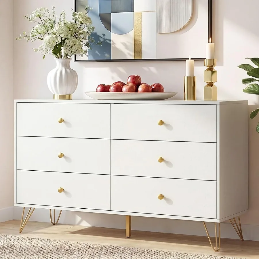 Bedroom 6-Drawer White Dresser - Storage review and price
