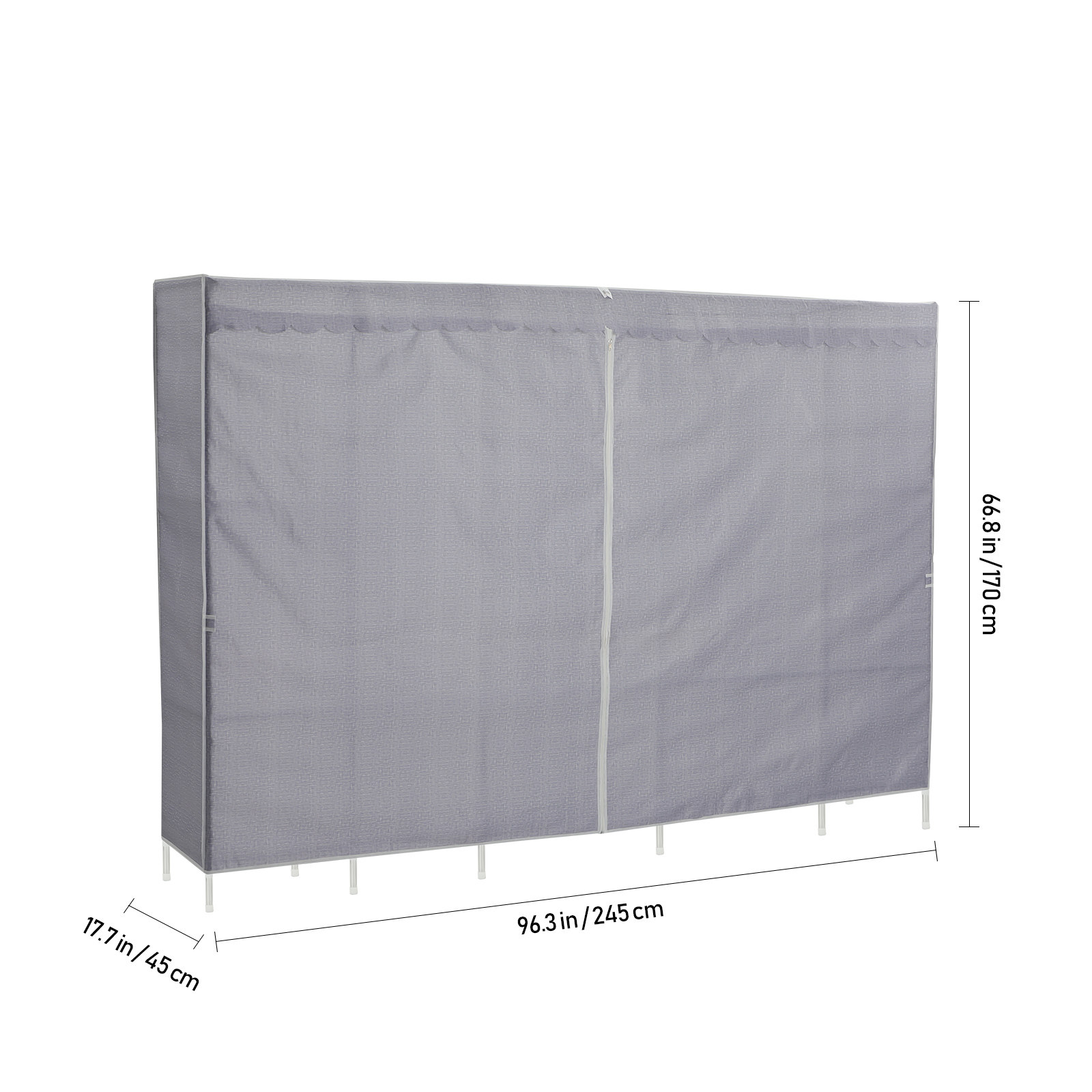 Clothes Rack With Cover Bedroo - Wardrobe Closet Portable Fabric Cover review and price