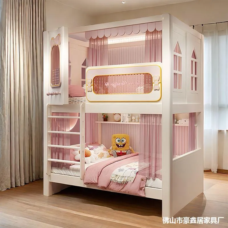Solid  High and Low Two Layer  - Bunk Bed With Stairs And Slide review and price