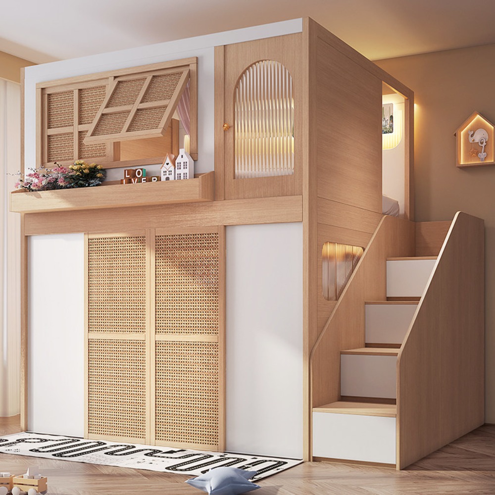 Bunk Bed with Separate Privacy - Bunk Bed With Stairs And Slide review and price