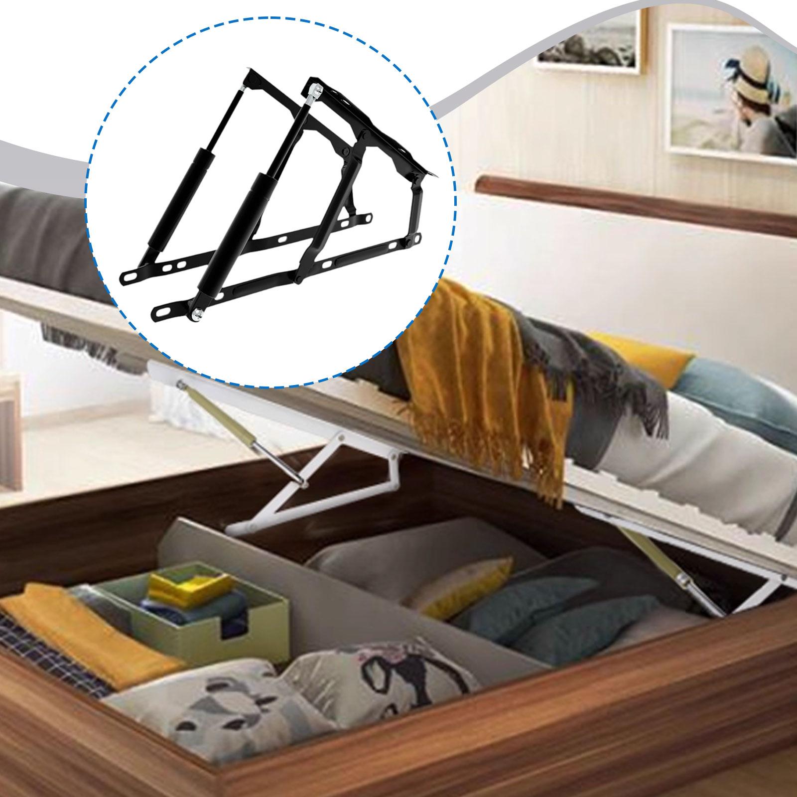 2 Pieces Bed Lift Mechanism Hy - Gas Lift Storage Bed Hydraulic review and price