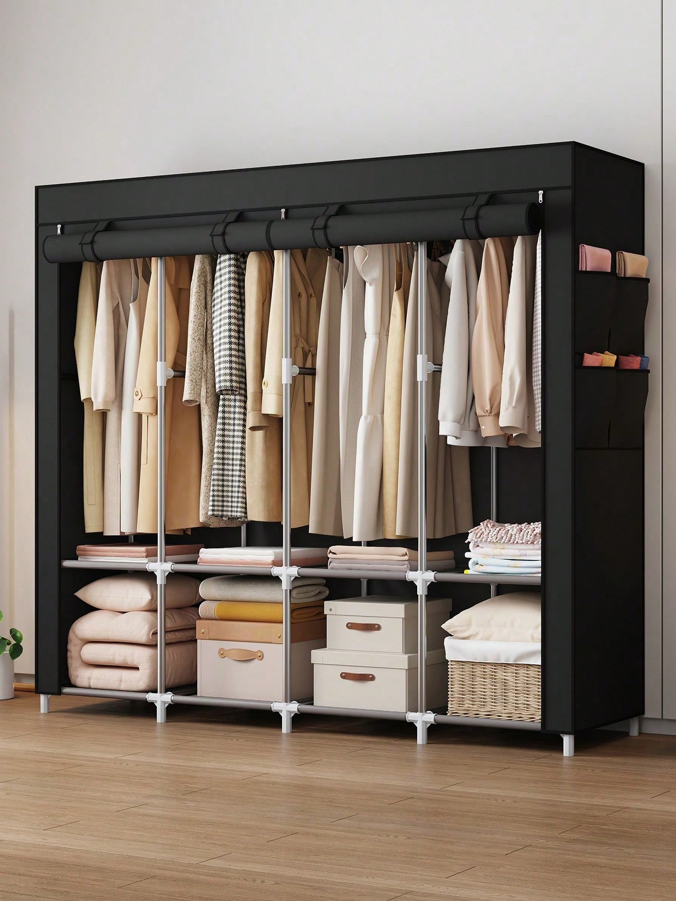 Large Portable Closet Wardrobe - Wardrobe Closet Portable Fabric Cover review and price